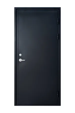 11B RH 36"x80" Steel Security Door in Black