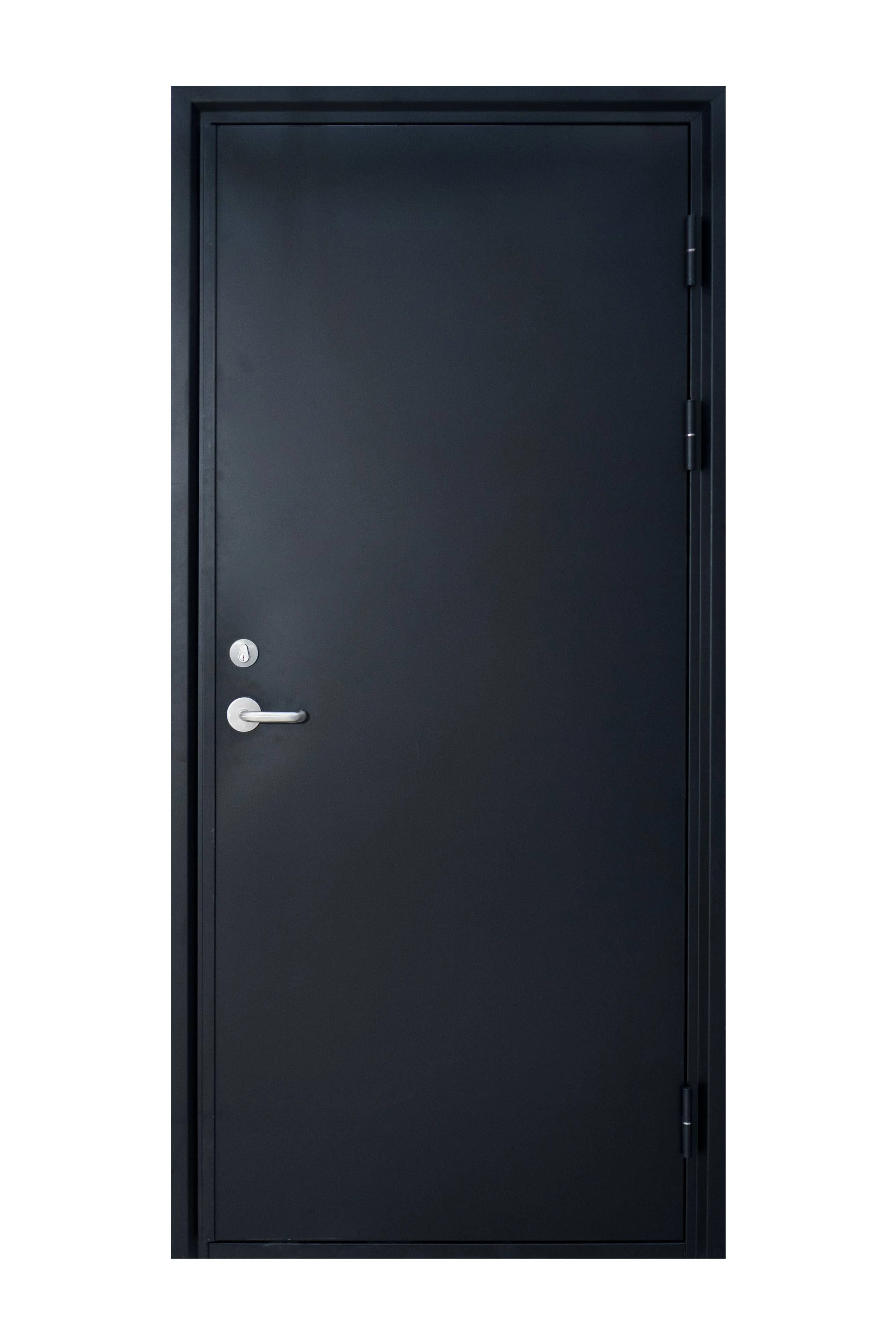 11B RH 36"x80" Steel Security Door in Black