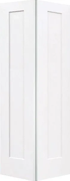 24"x 80" 2 Panel Bifold Hollow Core Door in White