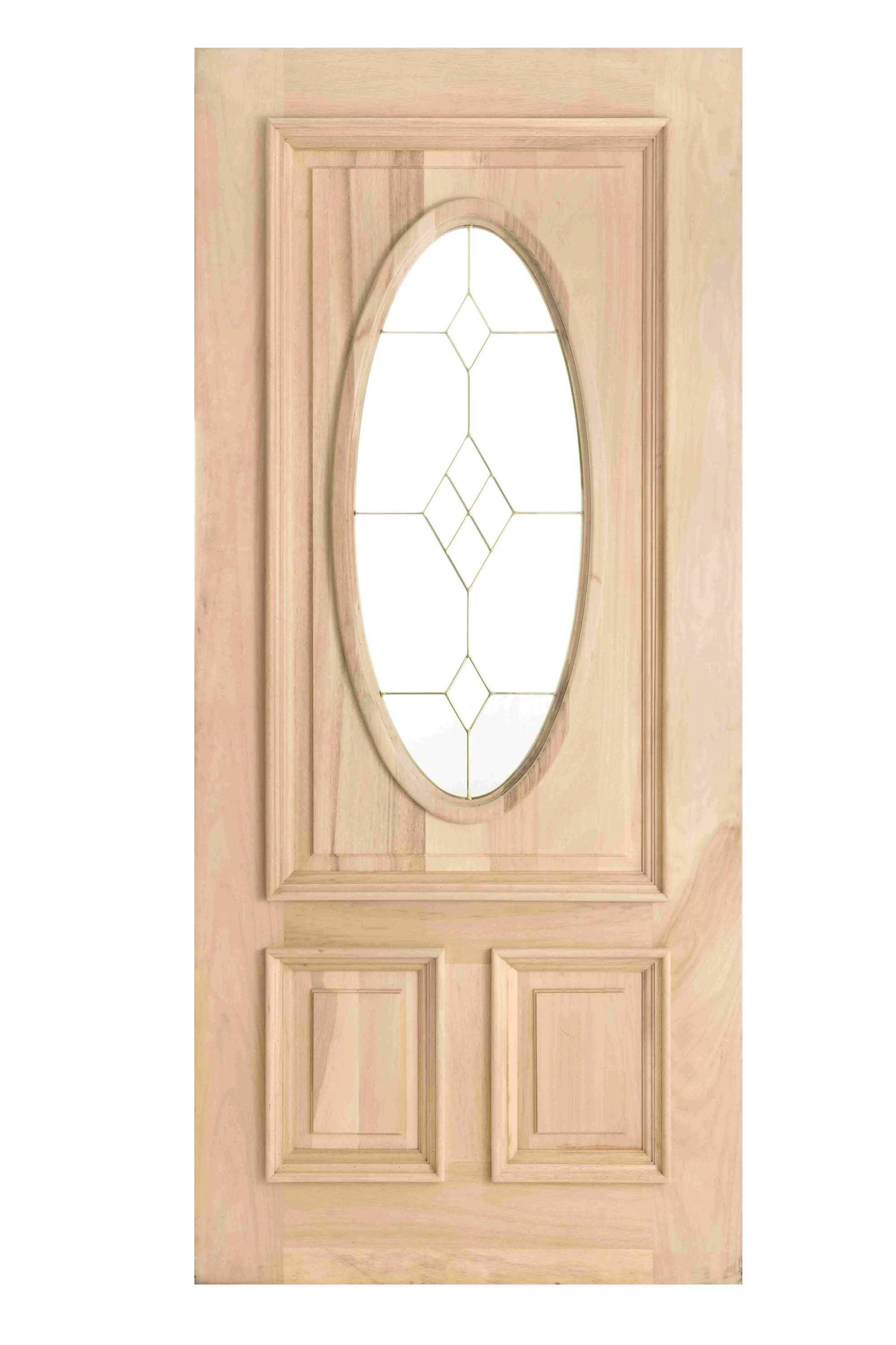 36x80 JELDWEN Diamond Poplar Door Oval #OC0440