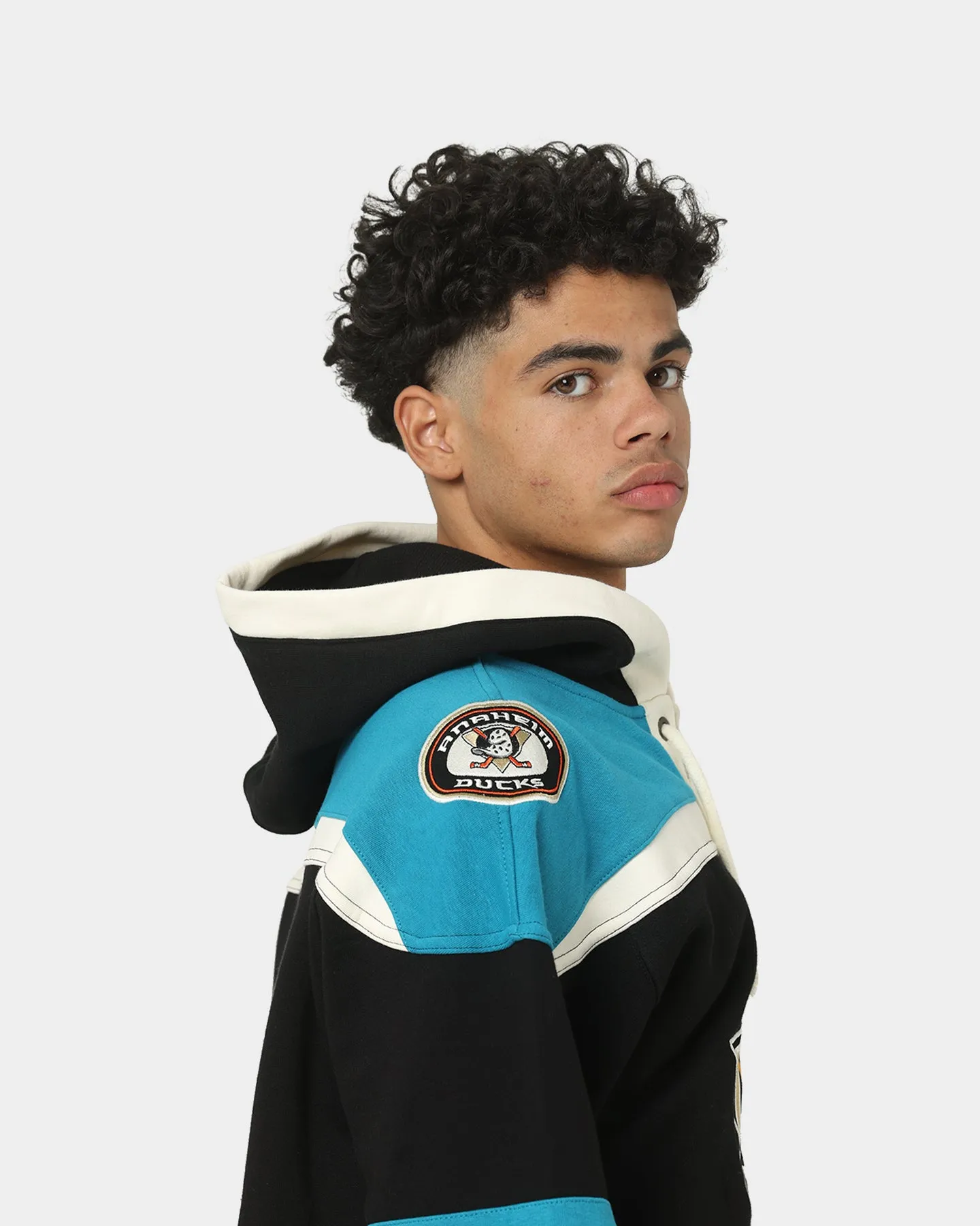 47 Brand Anaheim Ducks Superior Lacer Hoodie Jet Black/Shark