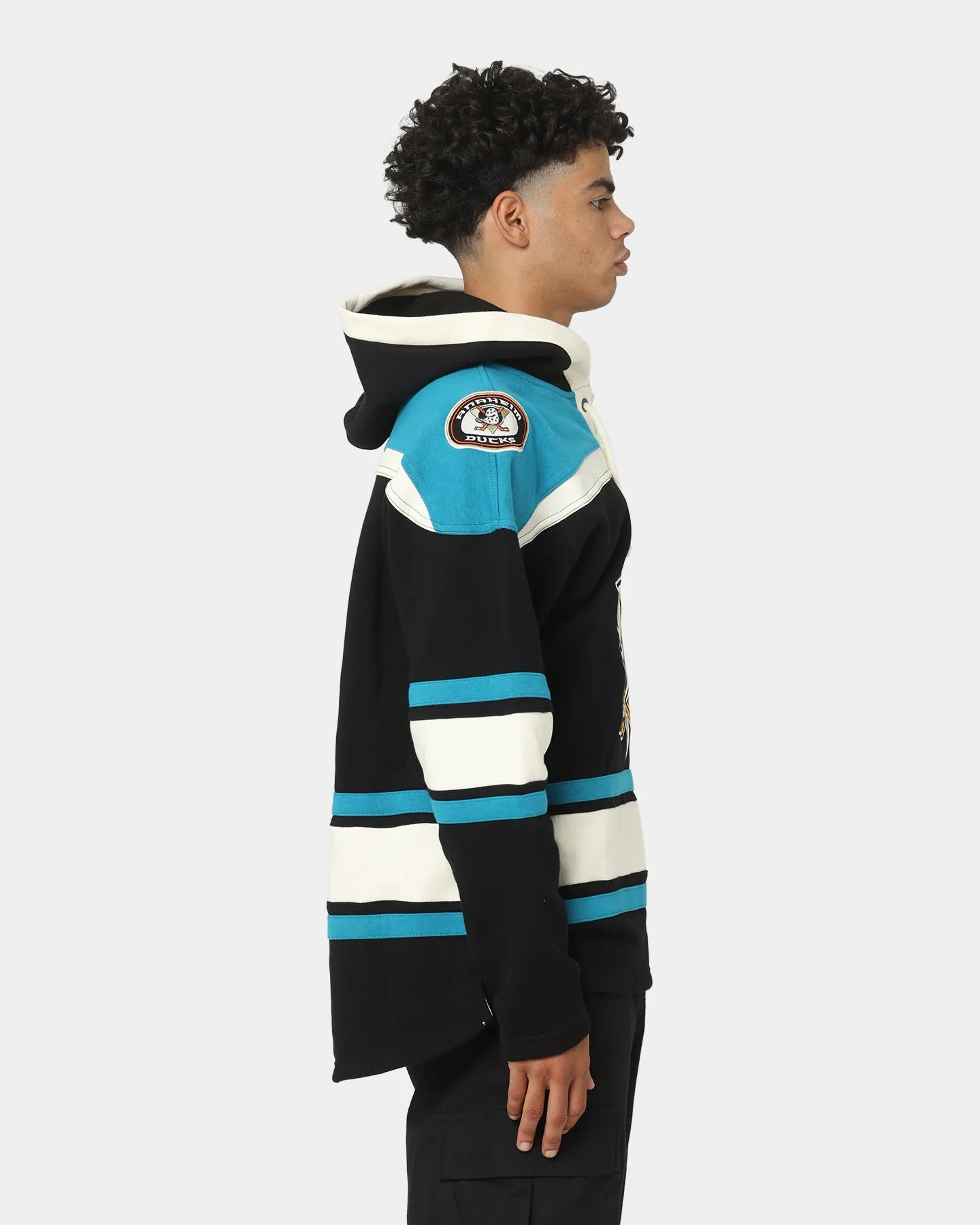 47 Brand Anaheim Ducks Superior Lacer Hoodie Jet Black/Shark
