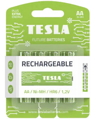 AA GREEN  RECHARGEABLE (HR6 / BLISTER FOIL 4 PCS)