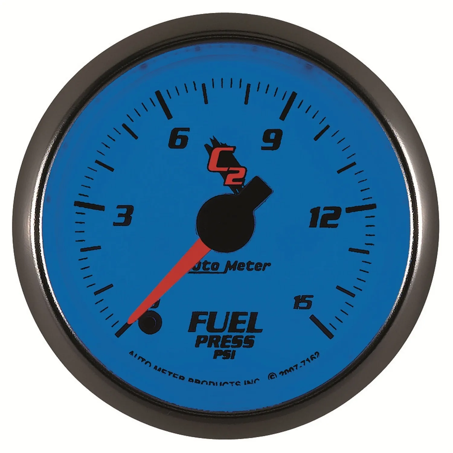 AutoMeter 7162 GAUGE; FUEL PRESSURE; 2 1/16in.; 15PSI; DIGITAL STEPPER MOTOR; C2