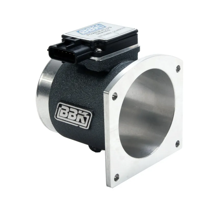 BBK Performance Mass Airflow Meter - 86 mm - Aluminum Housing - Black Powder Coat - 19 lb Injectors - Cold Air Intakes - Ford Mustang 1999-2002