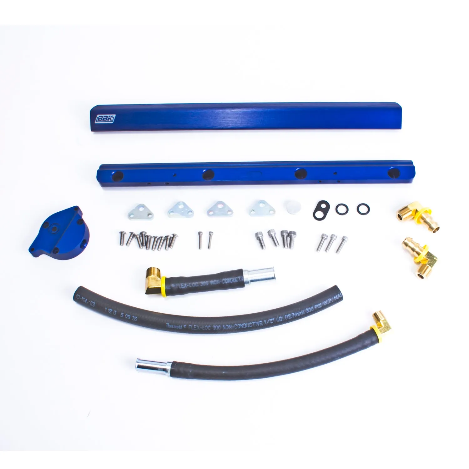 BBK Performance Parts 5010 1986-1993 MUSTANG 5.0 HIGH FLOW CNC BILLET ALUMINUM FUEL RAIL KIT