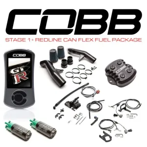 COBB NIS005011PCFFF Power Package Stage 1  Redline Carbon Fiber CAN Flex Fuel for NISSAN GT-R (R35) 2009-2014