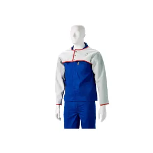 DROMEX YOKE LEATHER WELDERS /RED PIPING - XL