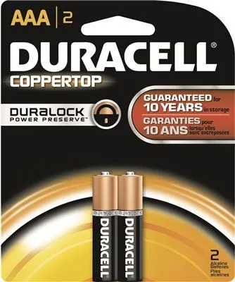 Duracell Coppertop Battery Aaa Alkaline' 2 Pack