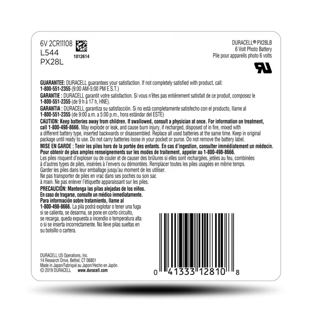 Duracell Lithium 28L Battery