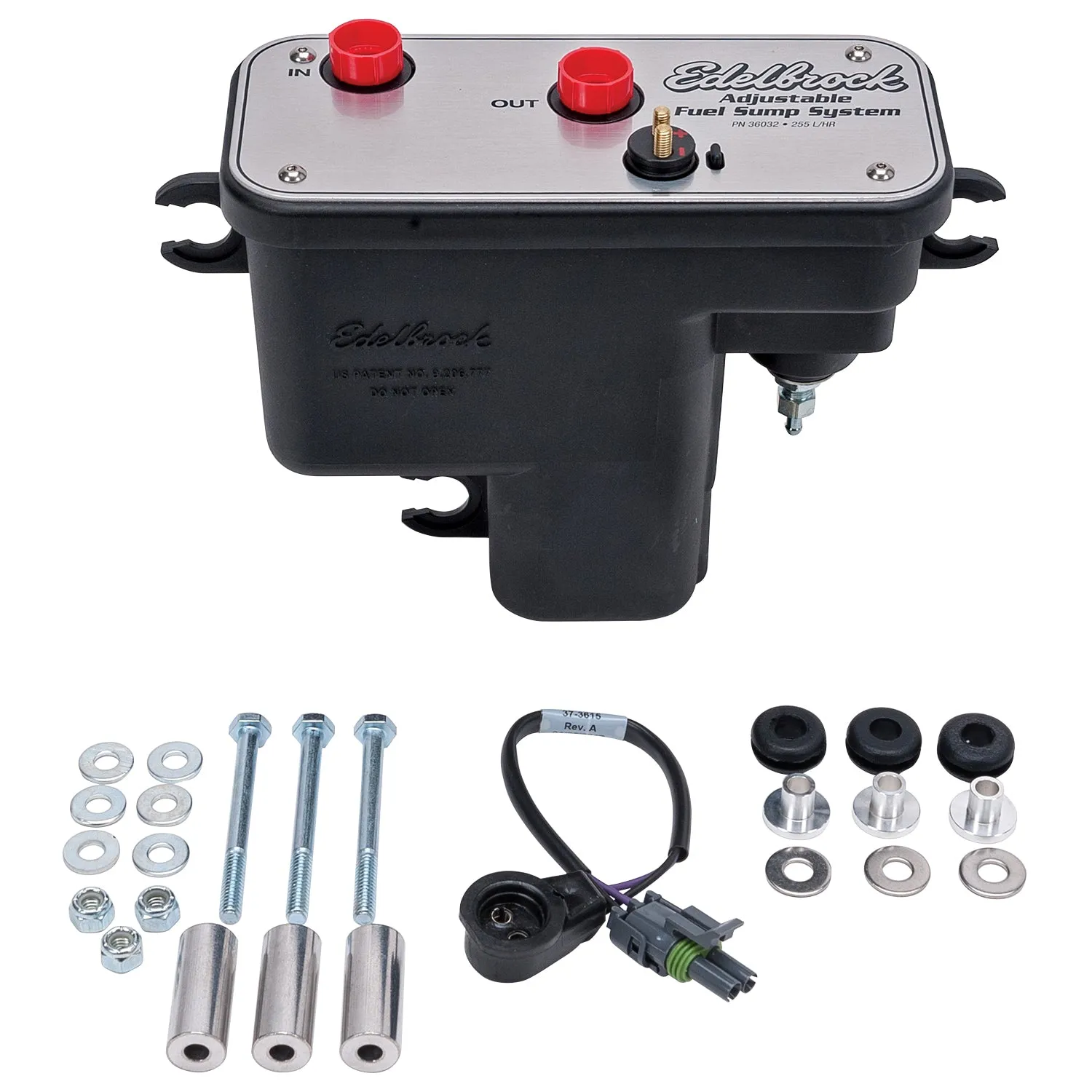 Edelbrock 36032 Universal EFI Fuel Sump tank Kit w/pump; tank; mounting