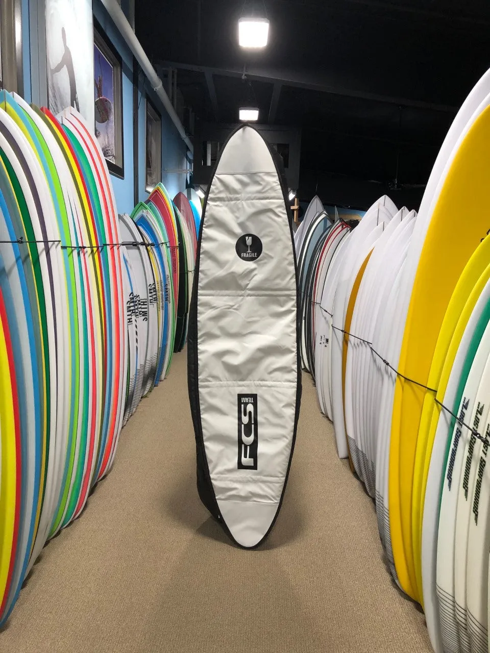 FCS Team 5 All Purpose Boardbag-Black/Grey-6'7"
