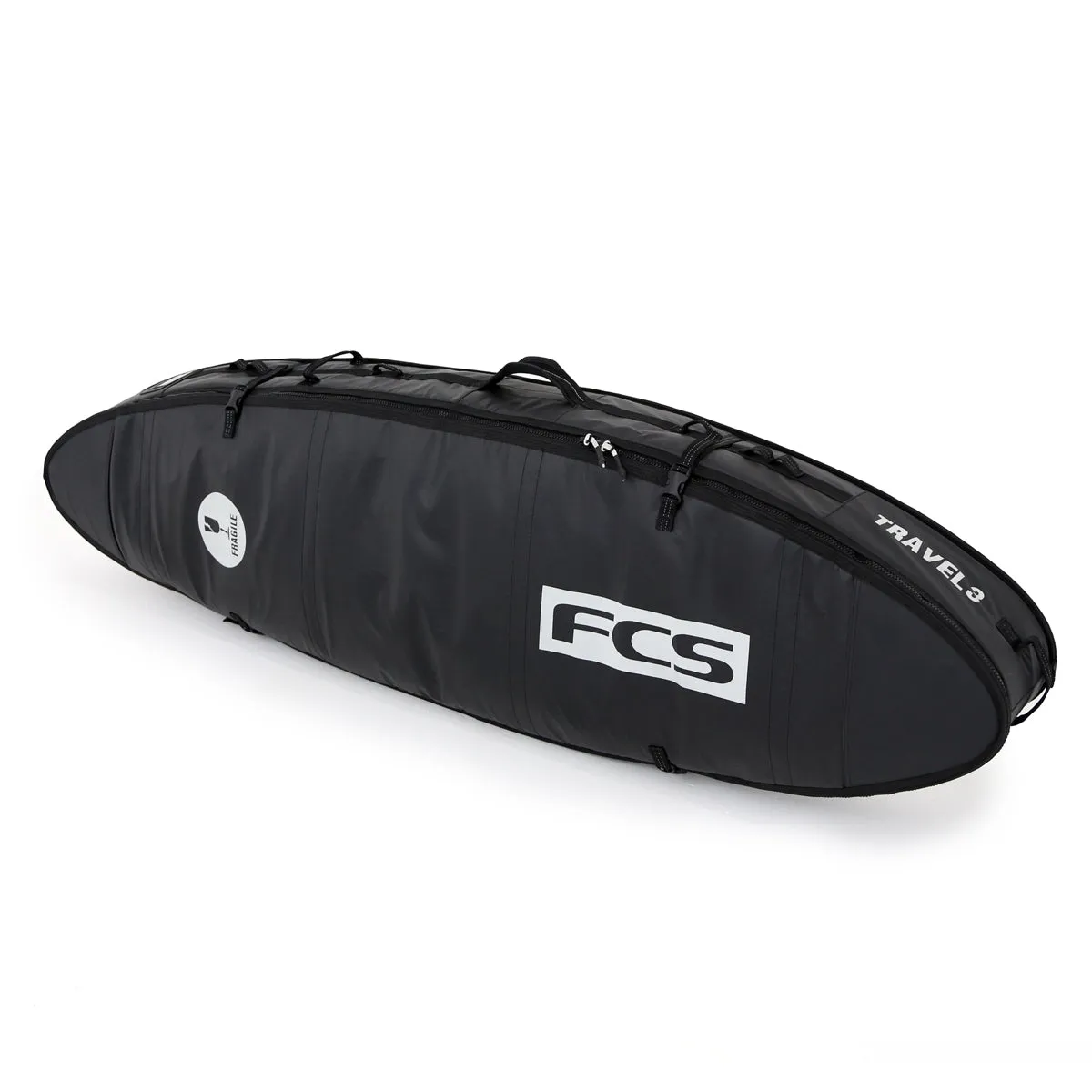 FCS Travel 3 All Purpose Boardbag-Black/Grey