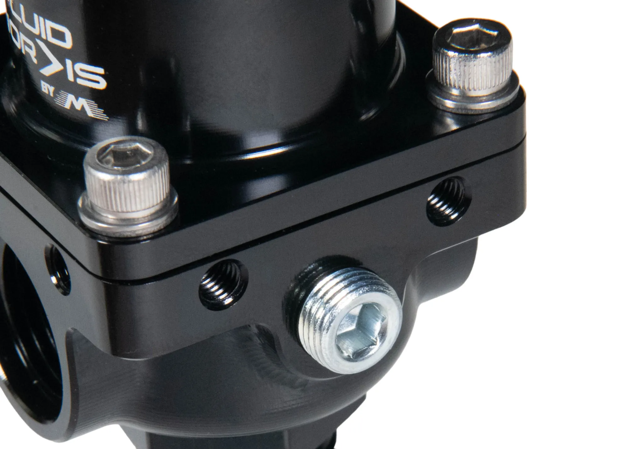 Fluidworks 3-6 gpm Fuel Pressure Regulator 35-70 psi 180 Degree Fittings
