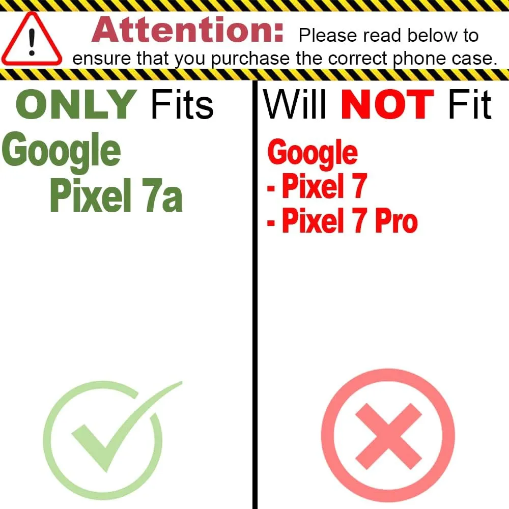 Google Pixel 7A Case Heavy Duty Military Grade A Protective Hybrid Etched Grip Bumper Rigid Hard Plastic Cover Fit Pixel 7a Phone Case