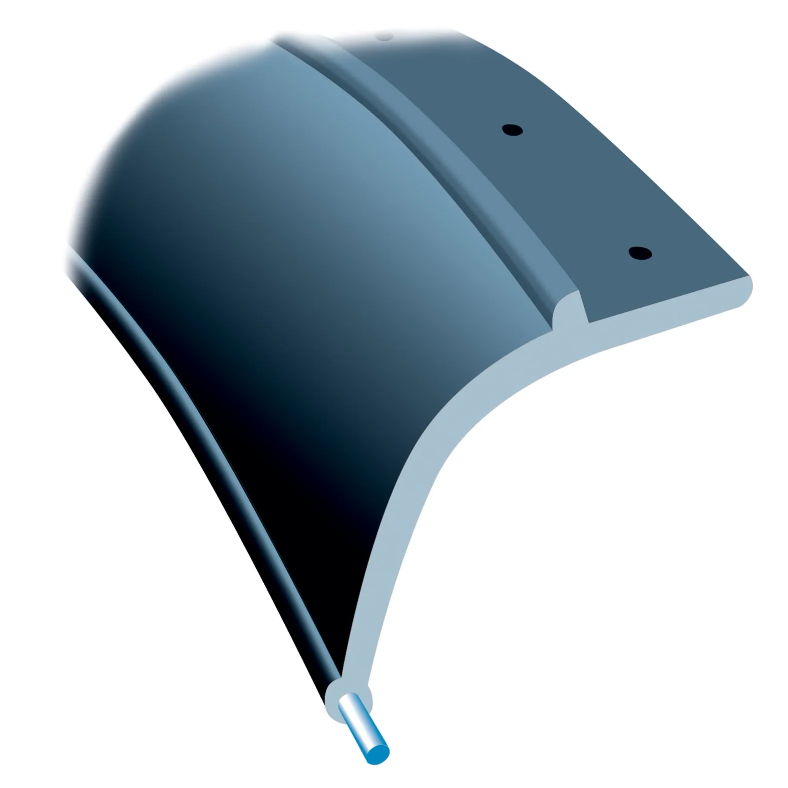 Pacer Performance Flexy Flares Fender Flare - 2.5 in Wide - 58 in Long - Rubber - Black - Universal 52-191 - Pair