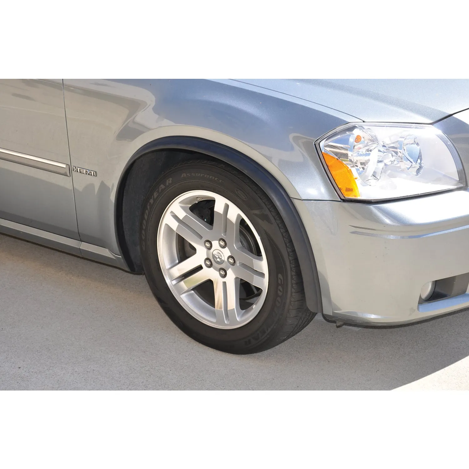Pacer Performance Flexy Flares Fender Flare - 2.5 in Wide - 58 in Long - Rubber - Black - Universal 52-191 - Pair