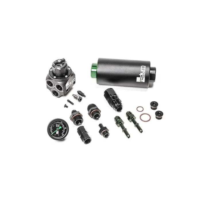 Radium Engineering Fuel Pressure Regulator & Fuel Filter BMW E46 (2001-2006) Microglass or Stainless Filter
