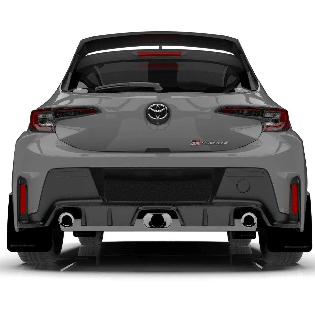 Rally Armor Black UR Mud Flaps w/Red Logo | 2023  Toyota GR Corolla