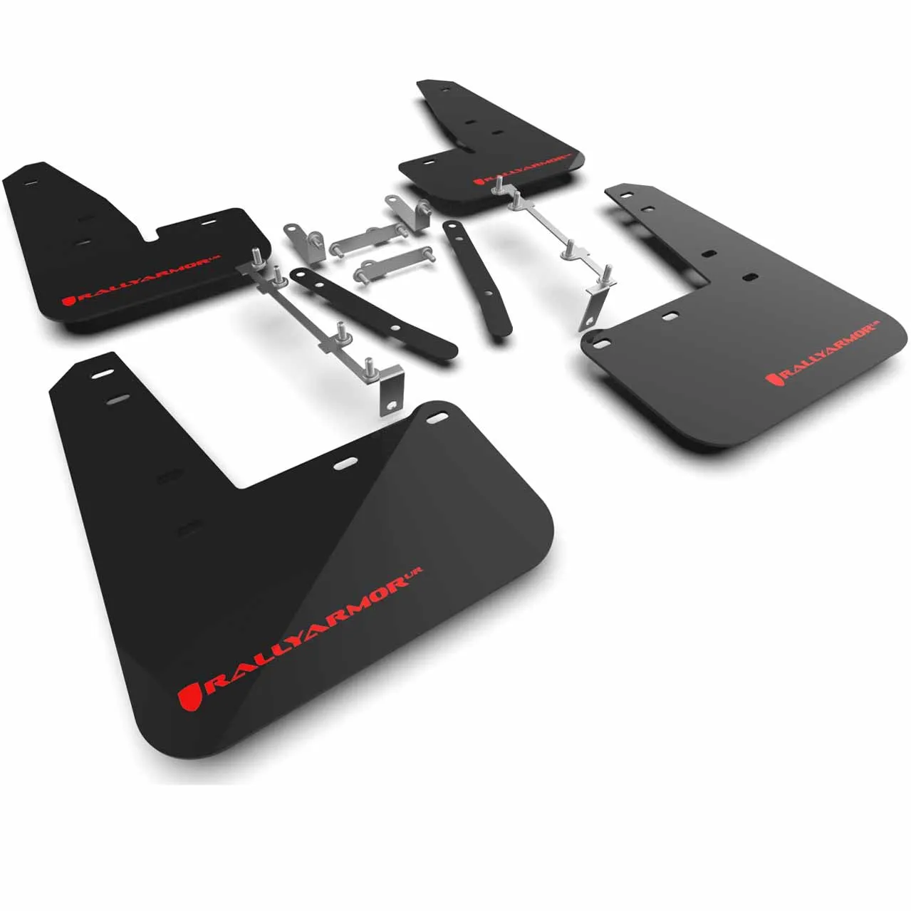 Rally Armor Black UR Mud Flaps w/Red Logo | 2023  Toyota GR Corolla