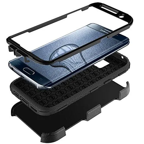 Samsung Galaxy Core Prime Case, [Shock Proof Series] Heavy Duty Belt Clip Holster, Full Body Coverage with Built In Screen Protector / Rugged Triple Layer Protection For Galaxy Core Prime - Teal