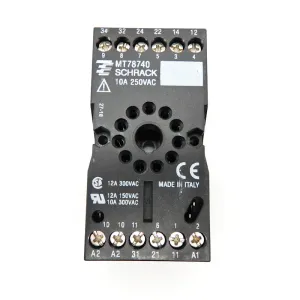 TE Connectivity Schrack 10A 250VAC 11-Pin Relay 8-1393163-3 MT78740