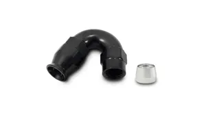 Vibrant 150 Degree High Flow Hose End Fitting for PTFE Lined Hose, -10AN - 28510