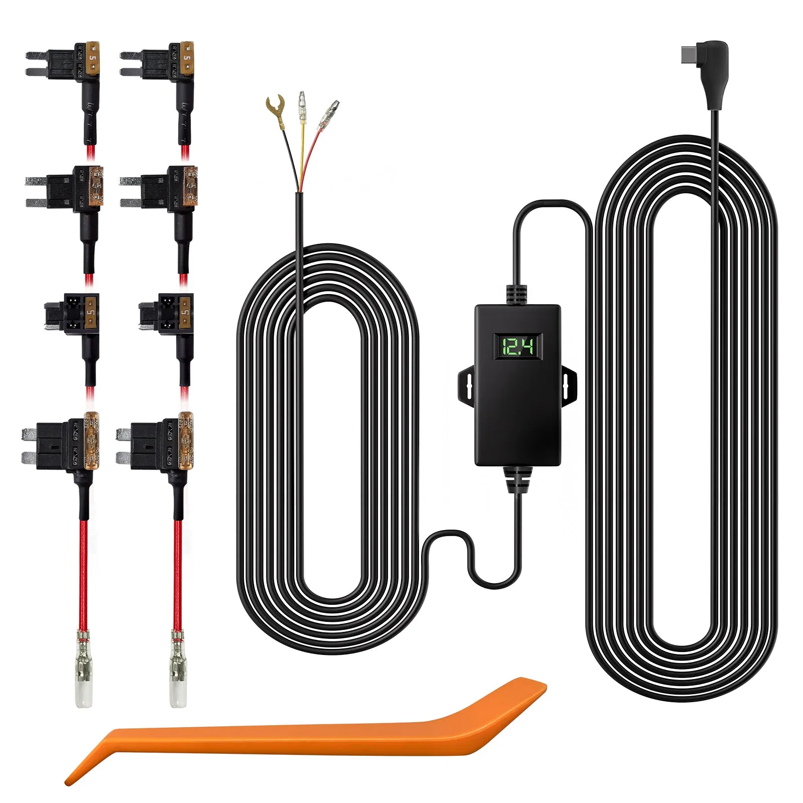 WOLFBOX Dashcam Multifunctional Hardwire Kit For G900/G850/G840S/G840H/G930/i17/i07 Parking Mode